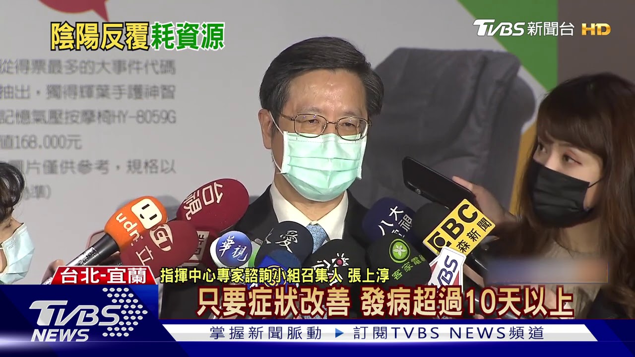 減醫療負擔! 張上淳推「CT值34」解除隔離