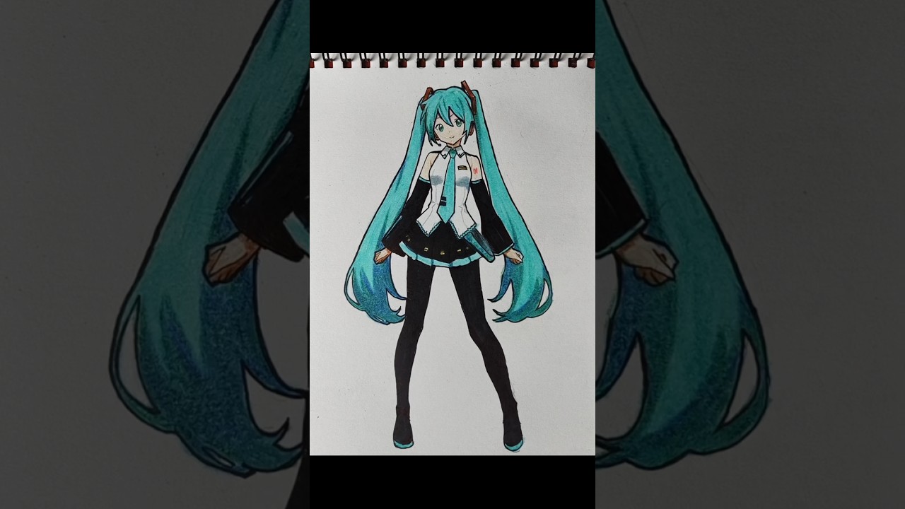 Hatsune miku | stick to anime drawing #hatsunemiku #anime#drawing