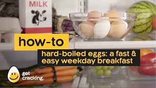 Hard Boiled Eggs:  A Fast & Easy Weekday Breakfast