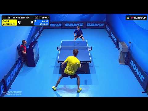 15:55 Serhii Zemiantsev - Andrii Shamrai 20.08.2023 TT Euro.Cup  Ukraine Star. TABLE 3