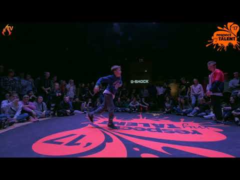 RESPECT MY TALENT-2017 Moscow. Hip-Hop Beginners 1/4 - Ago Rootsma vs. Senya
