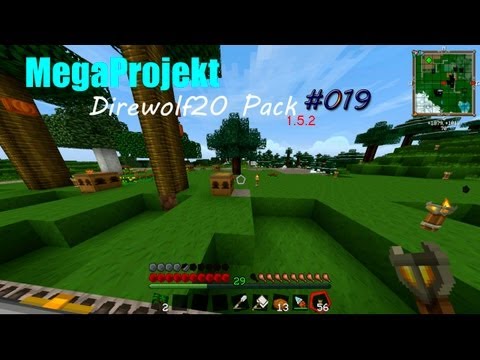 Direwolf20 Mega-Projekt #019 [DE/HD] : Schmetterling & Dorf-Gerödel
