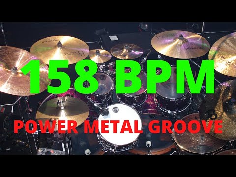 158 BPM DRUM BEAT - POWER METAL - 4/4 DRUM TRACK - DRUM BEAT by SOLIDTRACKS