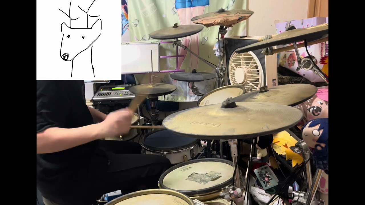 【しかのこのこのここしたんたん OP】 シカ色デイズ(TVsize.) 【叩いてみた】