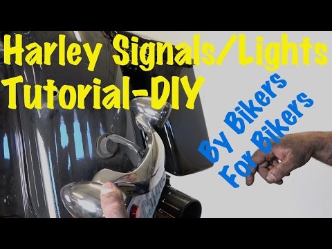 Install Bullet Rear Turn Signals LED & Brake Light Bar on Harley Davidson Touring-DIY