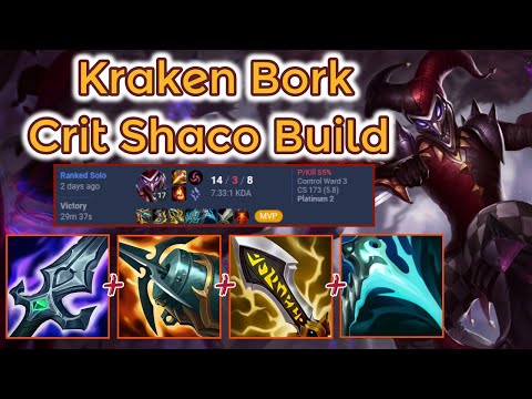 Kraken Bork Crit Shaco - S13 Ranked [League of Legends] Full Gameplay - Infernal Shaco