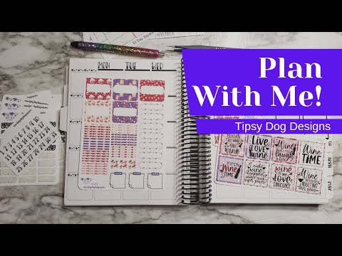 Plan With Me Feb 21 - 27 | Tipsy Dog Designs x TPC Nation | Tipsy Dog Designs Kit
