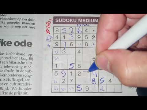 Challenge yourself! (#2801) Medium Sudoku puzzle. 05-17-2021 (No Additional today)
