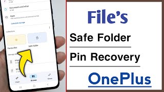 OnePlus How To Reset Google Files Safe Folder Pin Password 2023