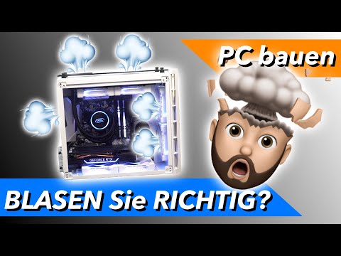 PC Airflow optimieren Überdruck Unterdruck - Gehäuse Lüfter richtig einbauen