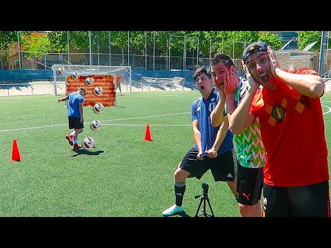 DIRECT FREE KICKS CHALLENGE WITH THE ELITE | Soccer Challenges