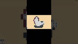 Hen (Farm Pack) | Coloring Pixels #shorts #games #relaxing #pixel #art