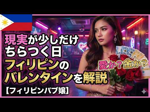 【現実が少しだけちらつく日】フィリピンのバレンタインを解説【フィリピンパブ嬢】 YouTubeサムネイル