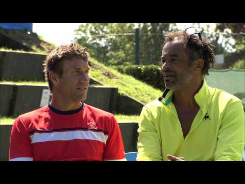 Interview with Pat Cash and Yannick Noah