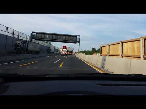 Jacht in der Baustelle A7 Kassel zwischen Mitte und Ost