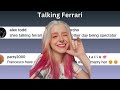 She S Talking Ferrari Chat Music AOH