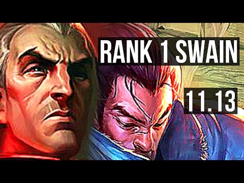 SWAIN & Pantheon vs YASUO & Lulu (ADC) | Rank 1 Swain, 3/0/5, 300+ games | NA Challenger | v11.13