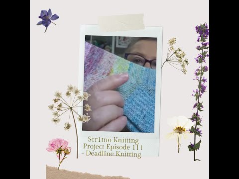 scr1tno Knitting Project Episode 111   Deadline Knitting