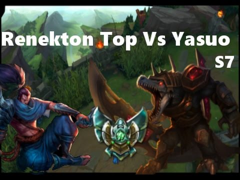 Lol Ranked Top Renekton Vs Yasuo Commentary S7