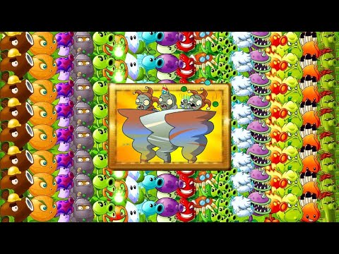 PvZ 2 - Max Level Plants Power Up vs Jester Zombie!!!