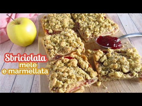 SBRICIOLATA DI MELE E MARMELLATA facilissima e velocissima - senza burro