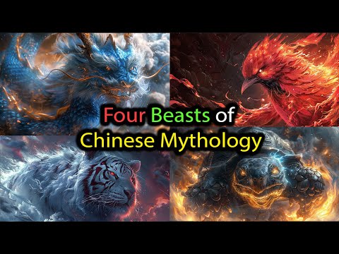 The Four Beasts of Chinese Mythology Explained | Azure Dragon, White Tiger Vermillion Bird, Tortoise