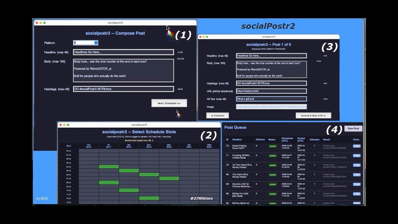 socialPostr2 demo