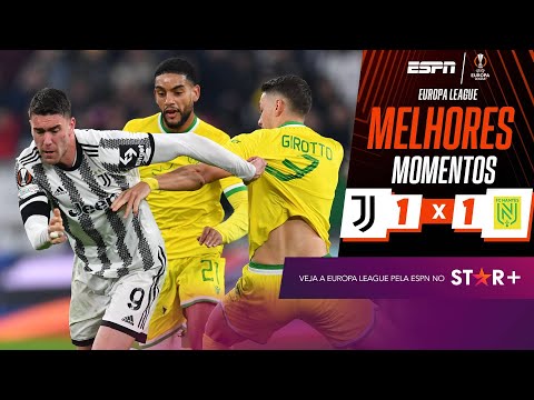 Gols e lances de Juventus x Nantes