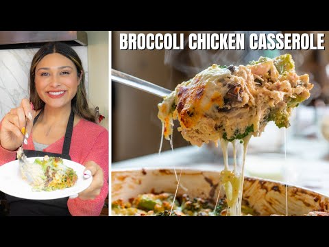 EASY KETO CASSEROLE! How to Make Cheesy Keto Chicken Broccoli Casserole