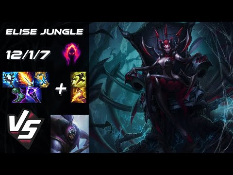 JUNGLE Elise vs Jax - NA Challenger Patch 25.S1.4