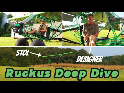 Top Rudder Ruckus STOL — Full Walkaround and Flight with the Designer