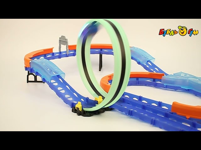 Трек Lanson Toys NEOTRACK светящийся с машиной 57дет с 3лет - видео