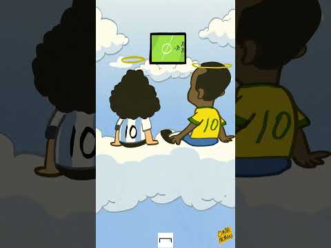 Pele reunites with Maradona #shorts #football #pele #maradona #brasil #argentina