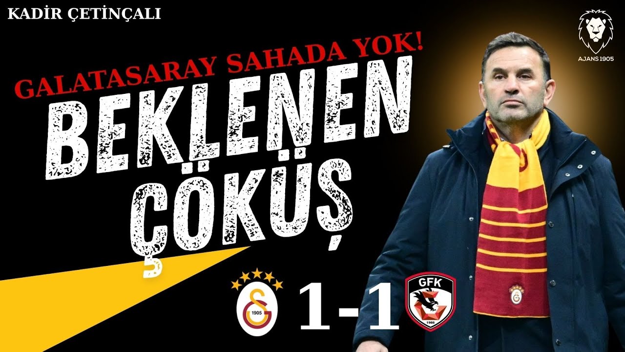 Galatasaray - Gaziantep : 1-1 | Zirvede Ağır Yaralı! | Okan Buruk | Galatasaray Sahada YOK!