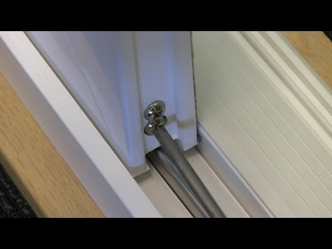 Part of a video titled Adjusting the Rollers on Your Anlin Sliding Patio Door - YouTube