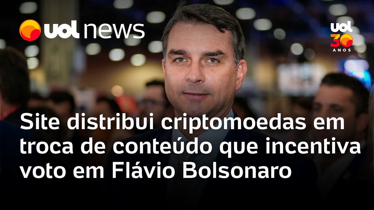  Site distribui criptomoedas em troca de conteúdo que incentiva voto em Flávio Bolsonaro