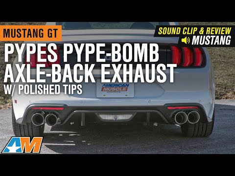 2018-2019 Mustang GT Pypes Pype-Bomb Axle-Back Exhaust w/ Polished Tips Sound Clip & Review