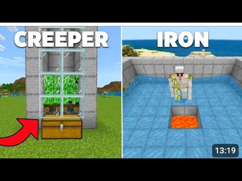 Insane Minecraft Bedrock Farms 1.20! (Iron & Creeper)