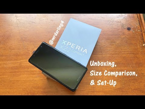 Sony Xperia XZ2 Compact - Unboxing, Size Comparison, & Set-Up