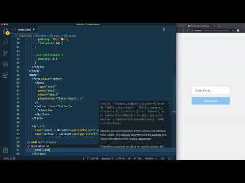 Javascript Dynamically Disable Enable A Form Button With Javascript
