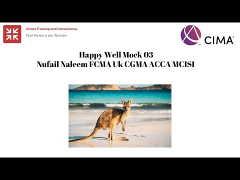 Mock 03 Happywell CIMA MCS May August 2023 Nufail FCMA