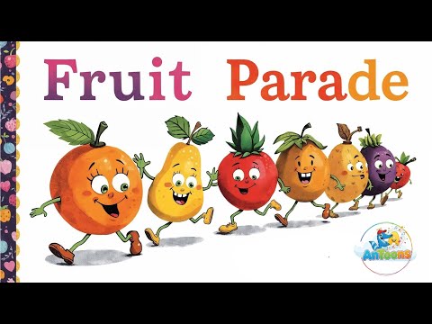 Fruit Parade | Fun Learning Song | Nursery Rhymes for Toddlers and Kids