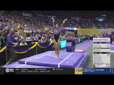 Kaliya Lincoln Career-High 9.925 Vault LSU vs Missouri 1-31-25