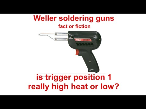 Weller soldering guns, is trigger position 1 high or low heat?