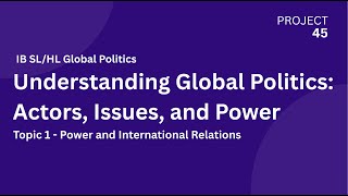 Understanding Global Politics - IB SL/HL Global Politics (2025)