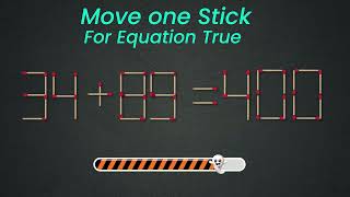 Math Puuzzle Move 1 stick to make equation Correct ?