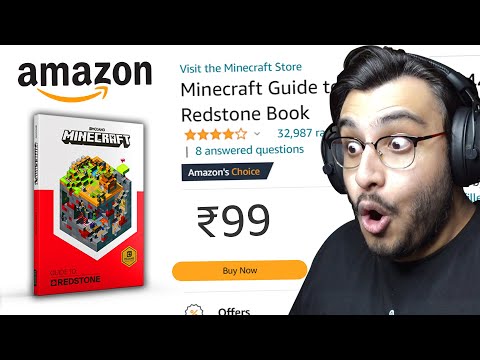 I BOUGHT A MINECRAFT REDSTONE BOOK FROM AMAZON