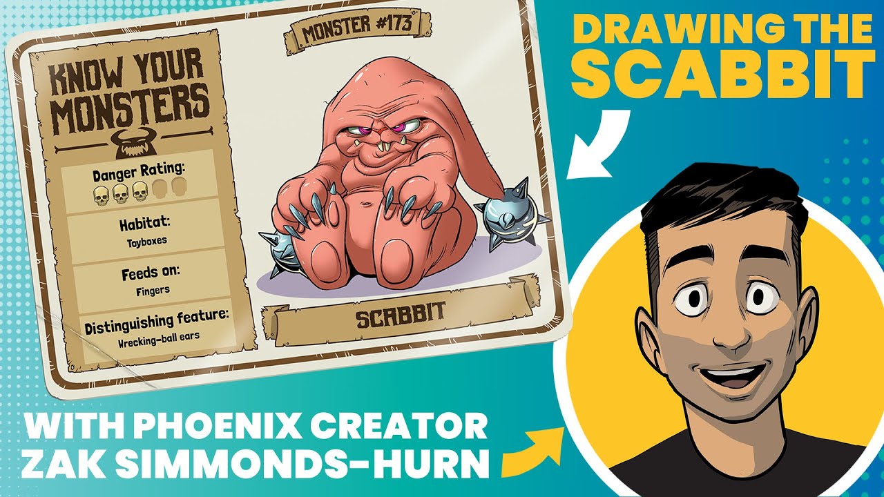 How To Draw A Pink Rabbit Monster – The Scabbit