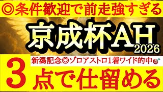 【京成杯オータムハンデ2026】最終予想！！◎は前走着差以上の内容で勝っており大きな上積みを見込めるあの馬！
