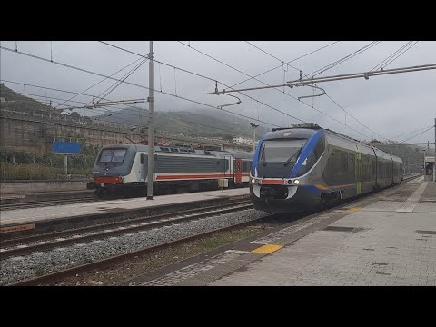 INCROCIO TRA INTERCITY E MINUETTO E INTERCITY NOTTE IN RITARDO A DIAMANTE